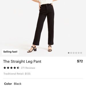 Everlane Straight Leg Pant